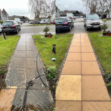 Pathway cleaning Pressure Washing